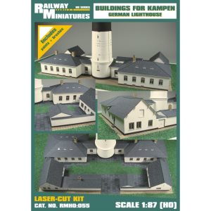 Buildings for Kampen Lighthouse 1:87 Scale