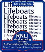 Becc Model Accessories RNLI Style Text Current
