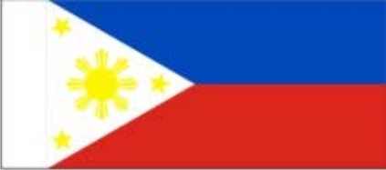 BECC Republic of Philippines National Flag 10mm