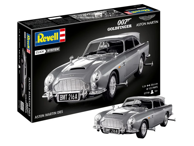 Revell James Bond Aston Martin DB5 Click System 1:24 Scale
