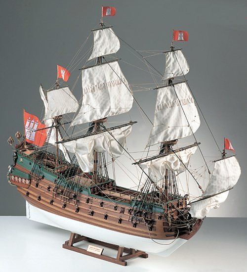 Corel Wappen Von Hamburg. 17th Century Brandenburg Ship 1:40