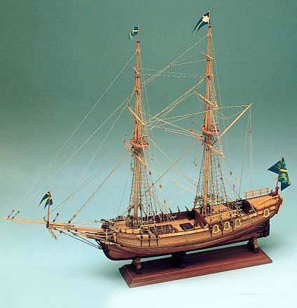 Corel Amphion 18th Century Swedish Yacht 1:40