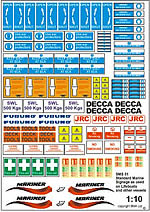 Becc Model Accessories Standard Marine Signage 1:12 Scale