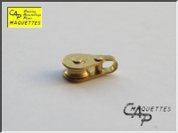 Single Sheave Brass Rigging Block Diameter 2mm