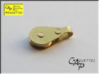 Single Sheave Brass Rigging Block Diameter 6mm