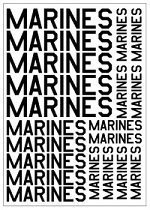 Becc Model Accessories Marines Text White