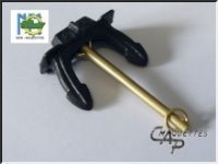thumbnail image 2 of Plastic Hall Anchor – Various Size Ship Model Kit Fittings (2 Pieces) By Crown 2 of 5