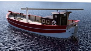 Turk Model Taka Black Sea Fishing Boat 1:20