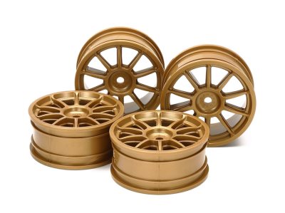 Tamiya M Narrow 10 Spoke Wheels Gold x 4