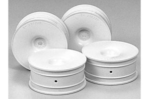Tamiya M Narrow White Dish Wheels 24mm