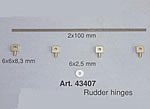 43407 Rudder Hinge Set Vespucci