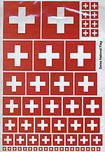 Switzerland National Flag - Decal Multipack