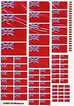 BECC GB Red Ensign Modern - Decal Multipack