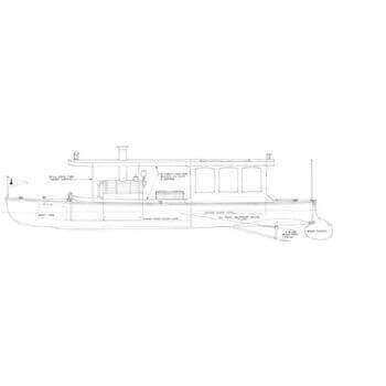 Victoria Steam Launch Model Boat Plan