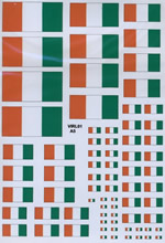 Ireland (Republic of) National Flag - Decal Multipack