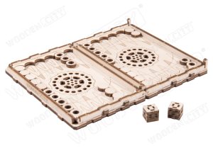 Wooden City Backgammon Set