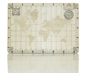 Wooden City World Map Expedition Series Dots