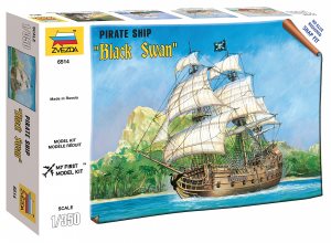 Zvesda Pirate Ship Black Swan 1:350 Scale